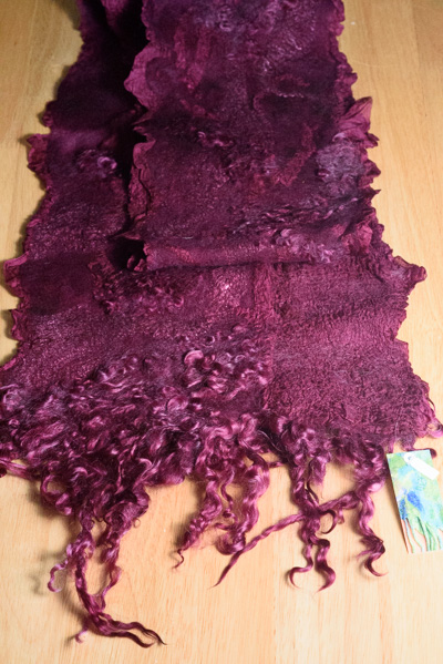 Hand crafted nuno fiber art created by Melinda LaBarge