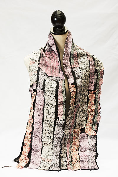Hand crafted nuno fiber art created by Melinda LaBarge