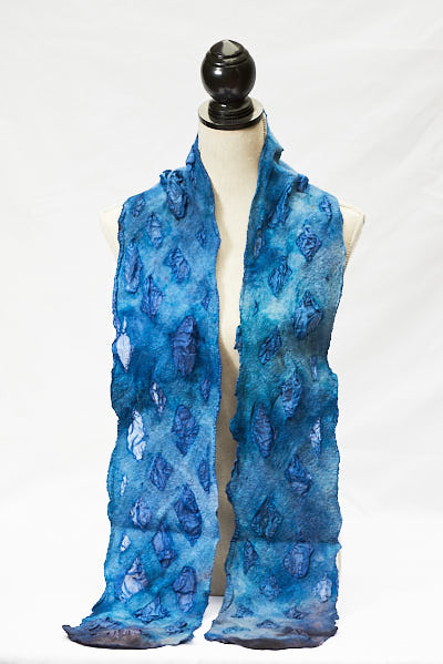 Hand crafted nuno fiber art created by Melinda LaBarge