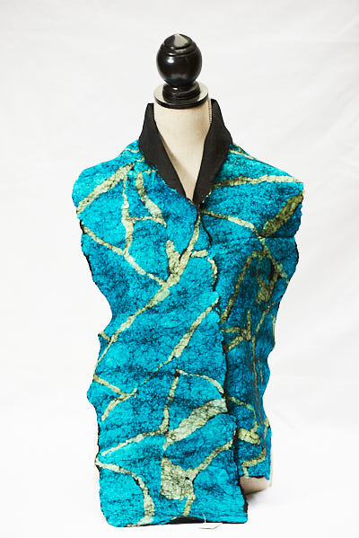 Hand crafted nuno fiber art created by Melinda LaBarge