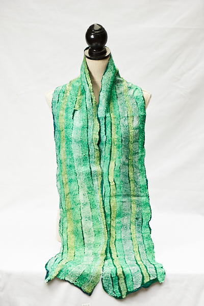 Hand crafted nuno fiber art created by Melinda LaBarge