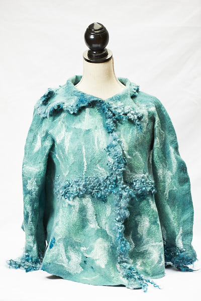 Hand crafted nuno fiber art created by Melinda LaBarge