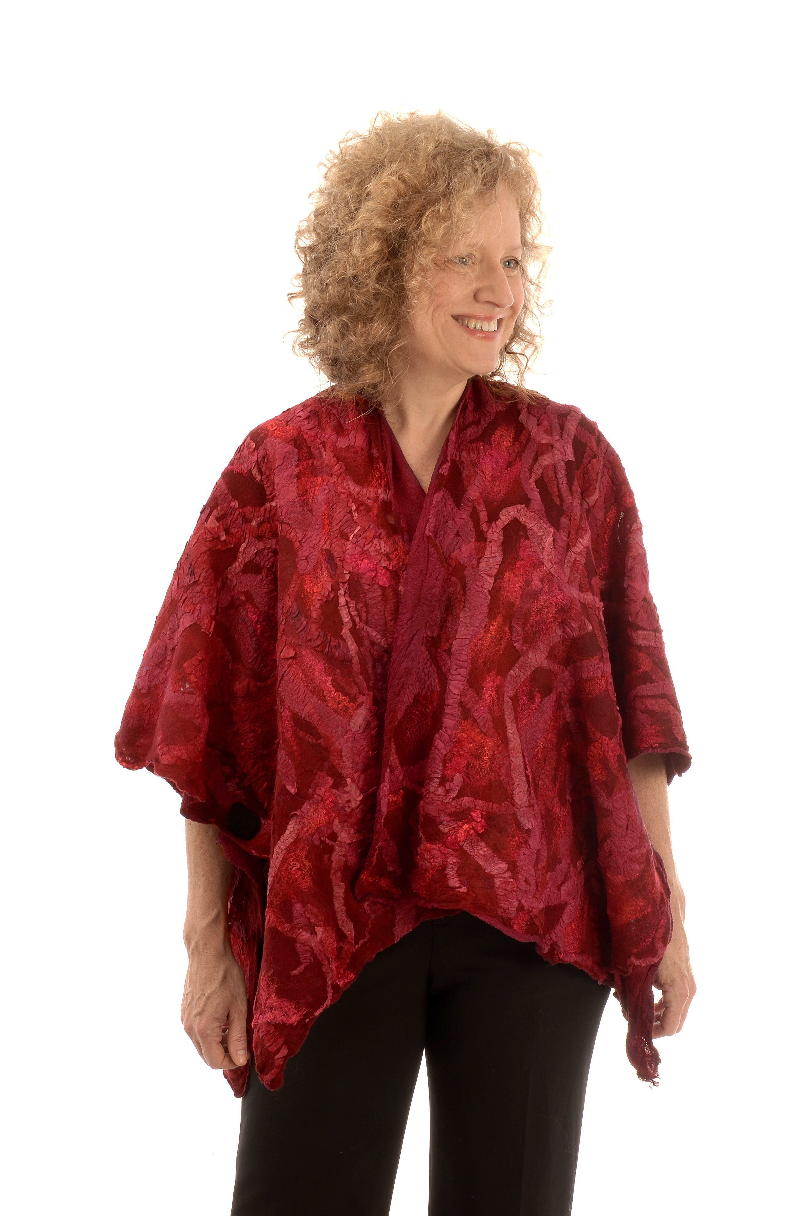 Hand crafted nuno fiber art created by Melinda LaBarge