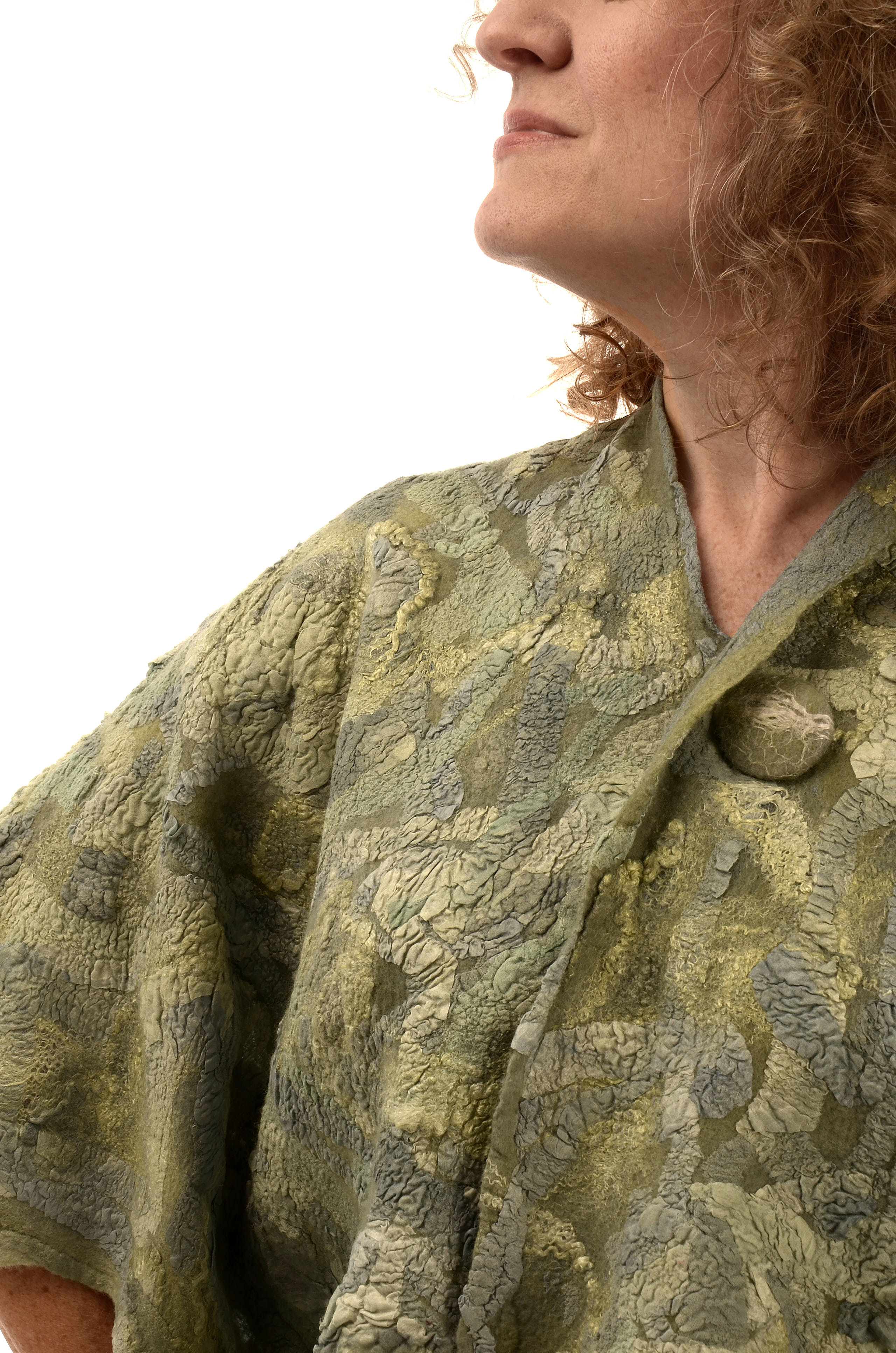 Hand crafted nuno fiber art created by Melinda LaBarge