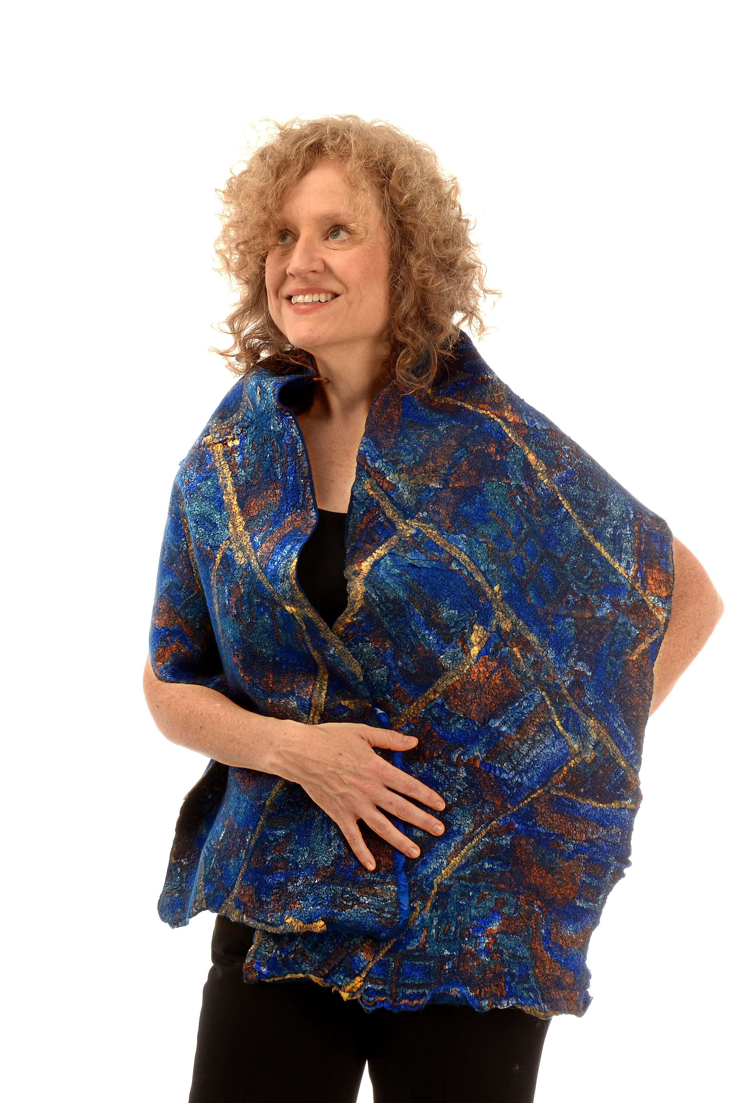 Hand crafted nuno fiber art created by Melinda LaBarge