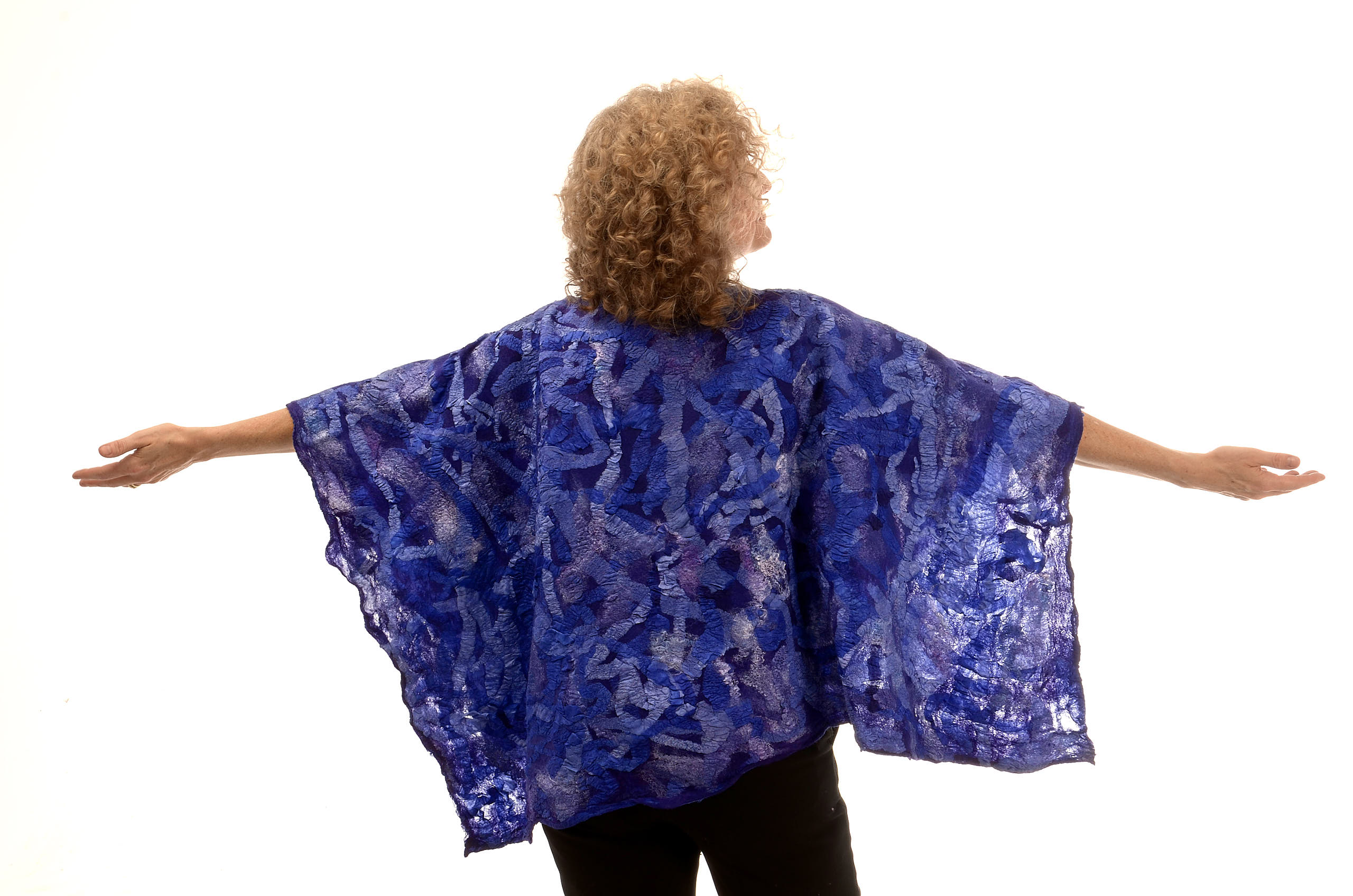 Hand crafted nuno fiber art created by Melinda LaBarge