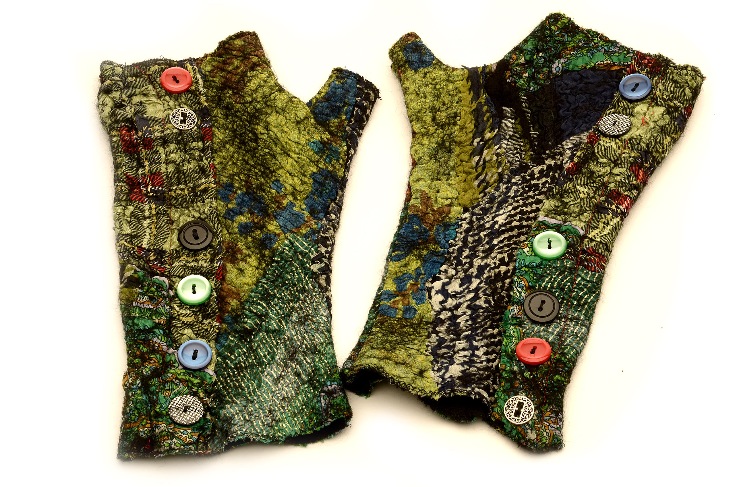 Hand crafted nuno fiber art created by Melinda LaBarge