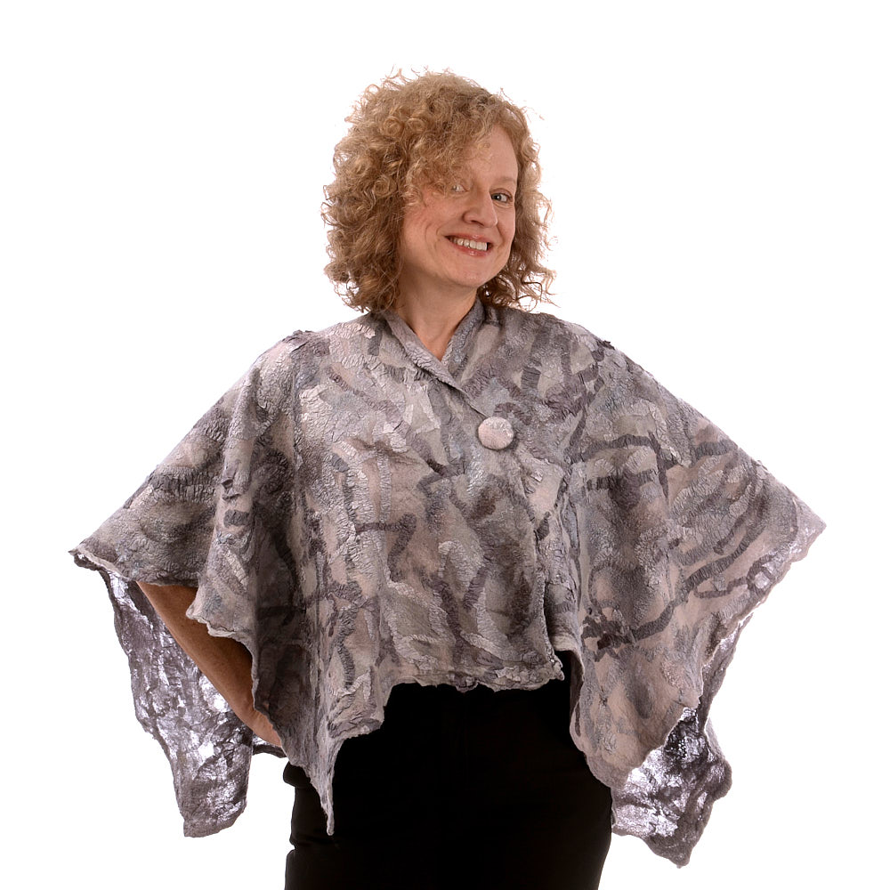 Nuno felted shawl by Melinda LaBarge
