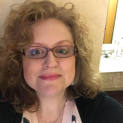 Portrait of fiber artist Melinda LaBarge